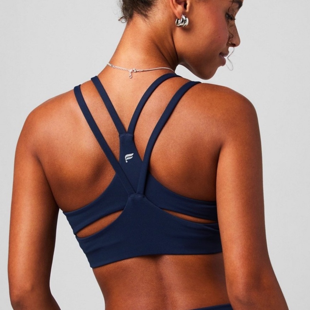 Fabletics Principal Low Impact Bra Deep Navy Size Large NWT